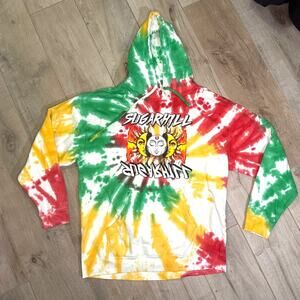 Sugarhill Hoodie Sweatshirt Tie Dye Molotov Cocktail Skater Hippie Mens 2XL